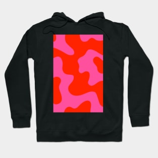 pink and orange abstract Hoodie